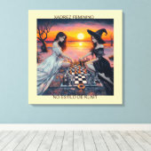 XADREZ FEMININO - Impressão em tela キャンバスプリント (インサイチュ (ウッドフロア))