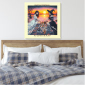 XADREZ FEMININO - Impressão em tela キャンバスプリント (インサイチュ (寝室))