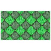 Xadrez verde falsa grama ou folhas de coqueiro. テーブルクロス (正面(横))