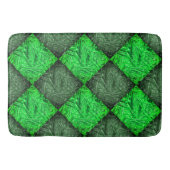 Xadrez verde falsa grama ou folhas de coqueiro. バスマット (正面)