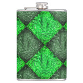 Xadrez verde falsa grama ou folhas de coqueiro. フラスク (正面)