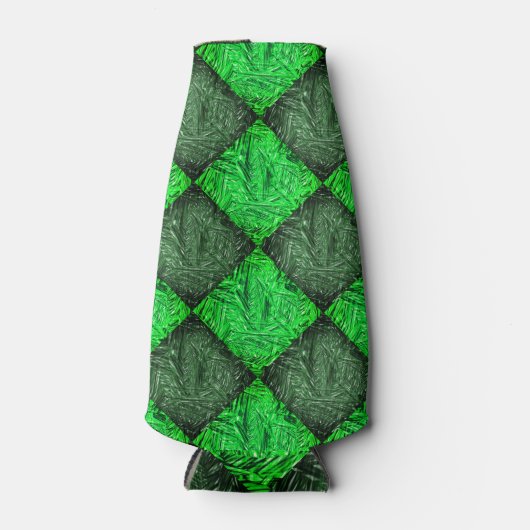 Xadrez verde falsa grama ou folhas de coqueiro. ボトルクーラー (正面)