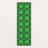 Xadrez verde falsa grama ou folhas de coqueiro. ヨガマット (裏面)