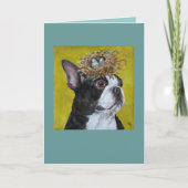 Xan the Boston terrier card カード (正面)