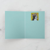 Xan the Boston terrier card カード (内部)