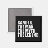 Xanderという名、Xanderという伝説的人物 マグネット (正面/裏面)