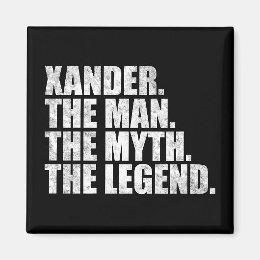 Xanderという名、Xanderという伝説的人物 マグネット (正面)