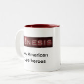 Xanderの"起源"のコーヒー・マグ ツートーンマグカップ (正面左)