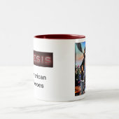 Xanderの"起源"のコーヒー・マグ ツートーンマグカップ (中央)