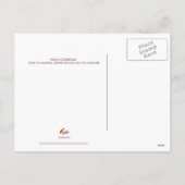 Xanderism #129のクリスマスの郵便はがきのNaughty&Niceの赤 シーズンポストカード (裏面)