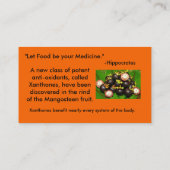 Xangoの健康 名刺 (裏面)