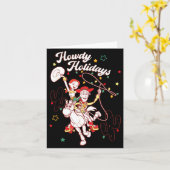 Xar Christmas Howdy Holidays Friends  カード (黄色い花)