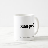 xasper8 (憤激させて下さい) コーヒーマグカップ (正面右)