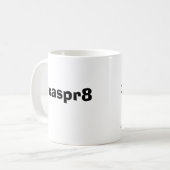 xasper8 (憤激させて下さい) コーヒーマグカップ (正面左)
