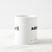 xasper8 (憤激させて下さい) コーヒーマグカップ (中央)