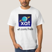 xat_logo、xat.com/help tシャツ (正面)