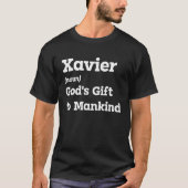 Xavierスマイルをこの名前おもしろい定義で作成 Tシャツ (正面)