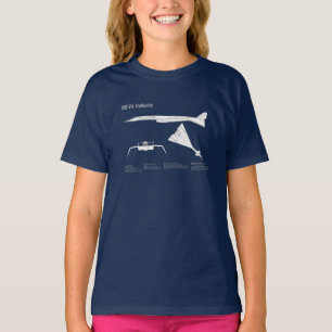 XB-70 ヴァルキリー - 航空機設計図 ABD Tシャツ