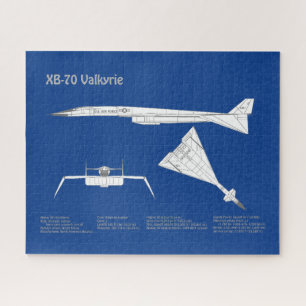 XB-70 Valkyrie – 飛行機の設計図の計画ABD ジグソーパズル