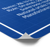 XB-70 Valkyrie – 飛行機設計図プランAD ポスター (角)