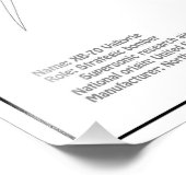 XB-70 Valkyrie – 飛行機設計図プランBD フォトプリント (角)