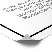 XB-70 Valkyrie – 飛行機設計図プランBD ポスター (角)