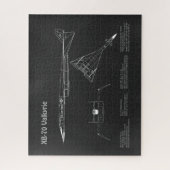 XB-70 Valkyrie – 飛行機設計図PD ジグソーパズル (縦)