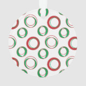 XCクロスカスタマイズカントリーのコーチクリスマスホリデー オーナメント (裏面)