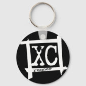 XCクロスカントリーランナーキーチェーン キーホルダー (正面)