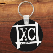 XCクロスカントリーランナーキーチェーン キーホルダー (正面)