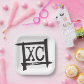 XCクロスカントリーランナーテーマ紙プレート ペーパープレート (パーティー)