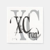 XCクロスカントリーランニング スタンダードカクテルナプキン (正面)