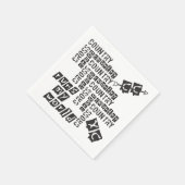 XCクロスカントリー走紙ナプキンス スタンダードカクテルナプキン (角)