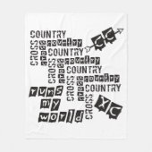 XCクロスカントリー走 フリースブランケット (正面)