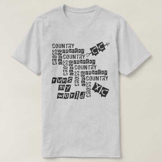 XCクロスカントリー走 Tシャツ (デザイン正面)