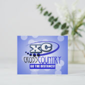 XCクロスカントリー距離を移動 ポストカード (スタンド正面)