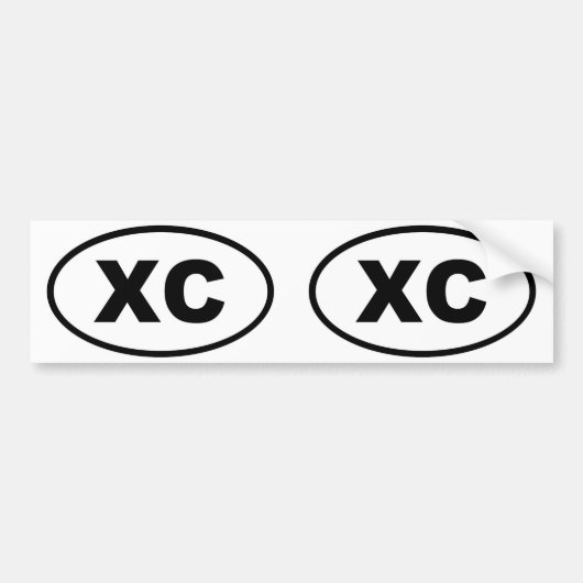 XCクロスカントリー バンパーステッカー (正面)