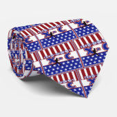XCクロス・カントリー愛国心が強い米国色 ネクタイ (ロール)