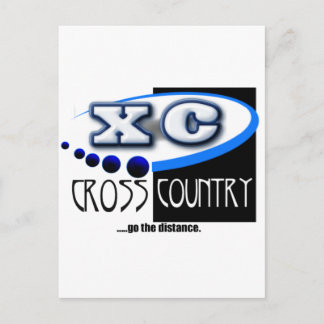 XCモットー – 距離を移動 – CROSS COUNTRY ポストカード