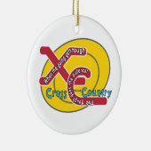 XC堅いモットー-クロス・カントリー セラミックオーナメント (右)