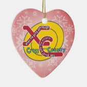 XC堅いモットー-クロス・カントリー セラミックオーナメント (右)