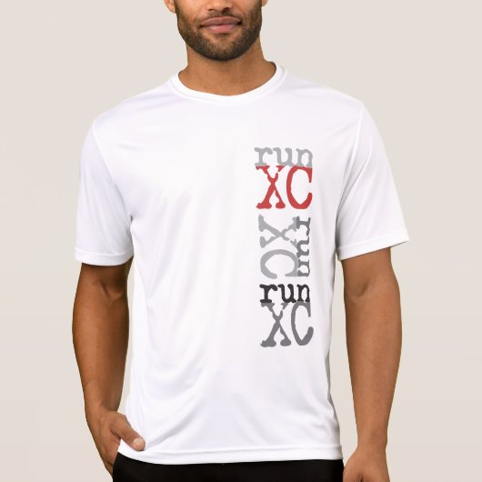 XC走られる-クロス・カントリーのランニング Tシャツ (正面)