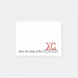 XC Coach Cross Countryのデスクから ポストイット
