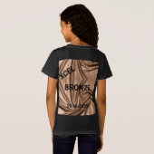 Xcelブロンズガールズ体操Tシャツパーソナライズされた Tシャツ (裏面フル)