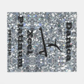 Xcelプラチナムジムティックスカスタムフリースブランケット フリースブランケット (正面(横))