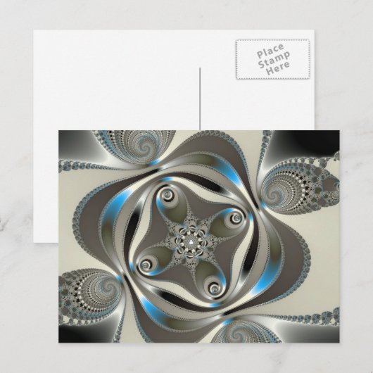 xChrome – フラクタル ポストカード (正面/裏面)