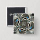 xChrome – フラクタル 缶バッジ (正面&裏面)