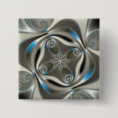 xChrome – フラクタル 缶バッジ (正面)