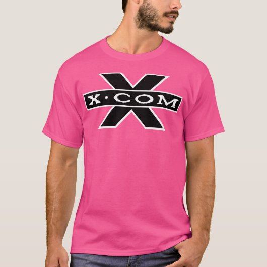 Xcomのクラシックロゴ Tシャツ (正面)