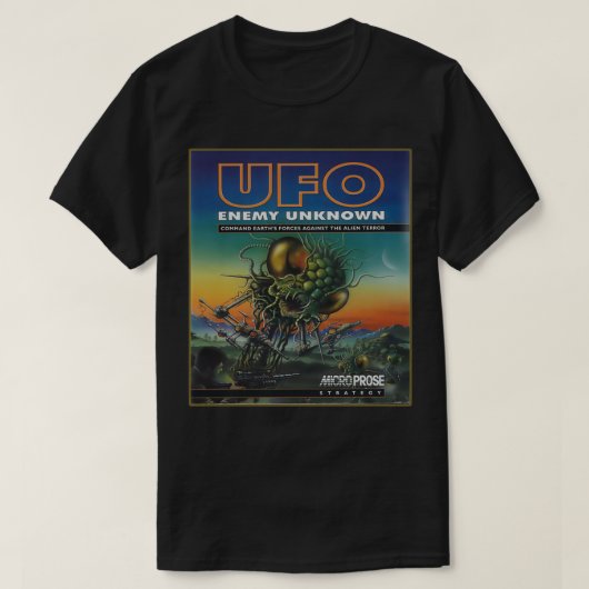 XCOM UFO防衛アミガカバー Tシャツ (デザイン正面)